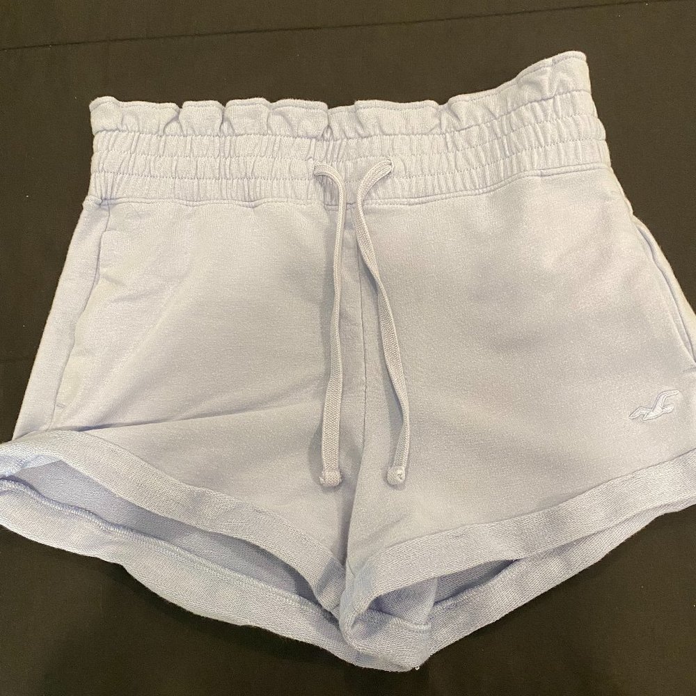 Blue Hollister Soft Paperbag Shorts